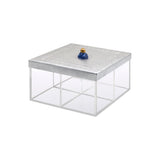 Mouftah El Chark Arcs Aluminium Tea Box - 4 compartments