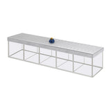 Mouftah El Chark Arcs Aluminium Tea Box - 5 compartments