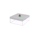 Arcs Aluminium Tea Box - 10cm