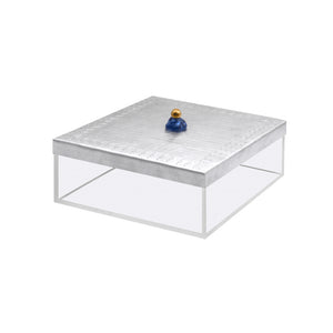 Arcs Aluminium Tea Box - 20cm