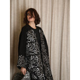 Silver Arabic Calligraphy Abaya