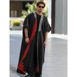 Silver & Dark Grey Wool Abaya