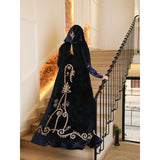 Royal Blue Hooded Abaya