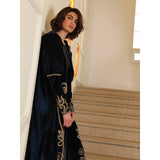 Royal Blue Hooded Abaya