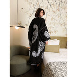Paisley Black Abaya