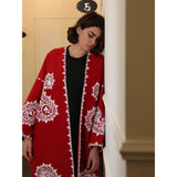 Paisley Red Abaya
