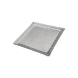 Arcs Aluminium Carved Square Plate