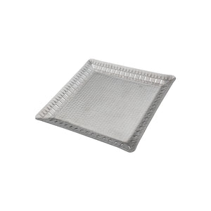 Arcs Aluminium Carved Square Plate