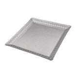 Arcs Aluminium Carved Square Plate