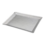Arcs Aluminium Carved Rectangle Plate