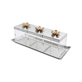 Mouftah El Chark Orchid Square Boxes With Tray