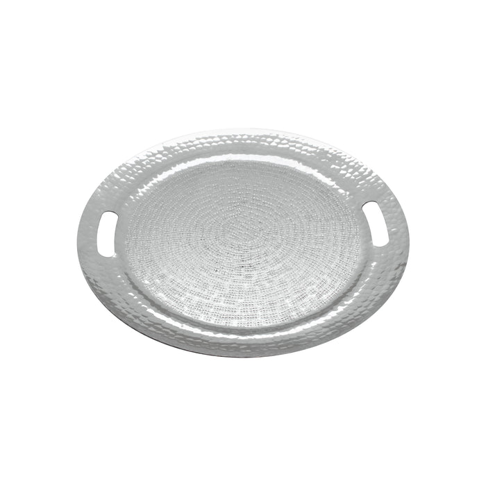 Round Aluminium Tray With Handle