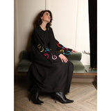Colored Arabic Letters Abaya