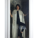 Royal Leaves White Abaya