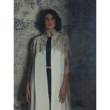 Royal Leaves White Abaya