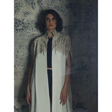 Royal Leaves White Abaya