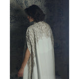 Royal Leaves White Abaya
