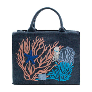 Jellyfish Navy Blue Handbag