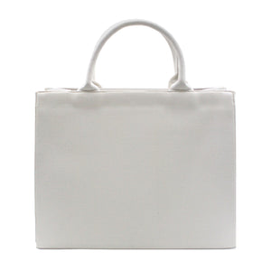 Flowers & Eagle White Handbag