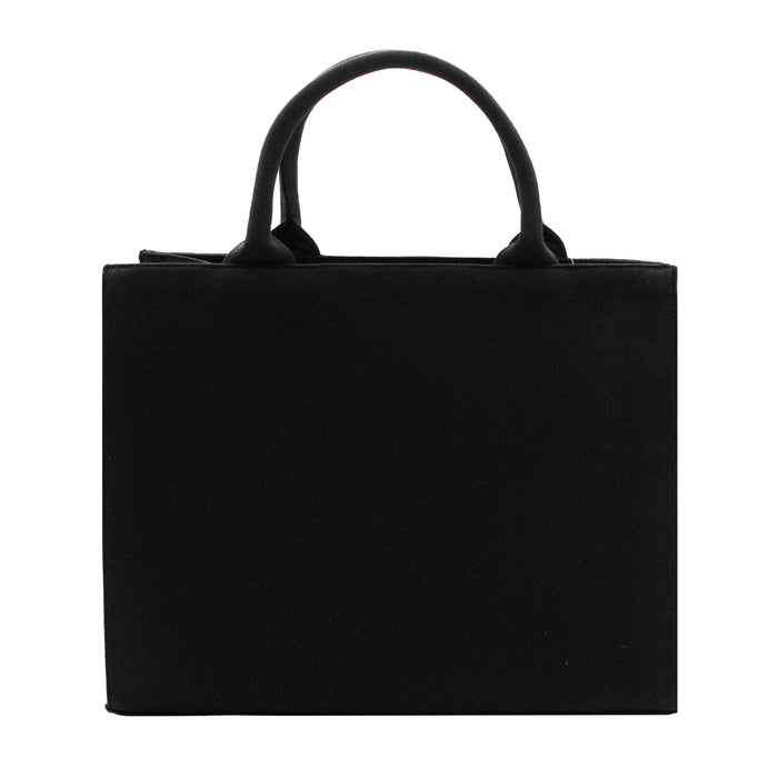 Flowers & Bird Black Handbag