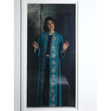 Gold Flowers Teal Abaya