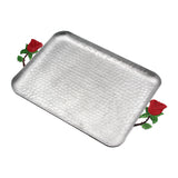 Flower Handles Aluminium Tray