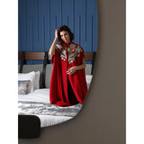 Blossom Red Abaya