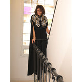 Blossom Black Abaya