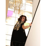Blossom Black Abaya