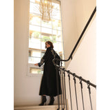 Gold Floral Swirl Black Abaya