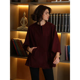 Blooming Flower Burgundy Cape
