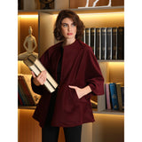 Blooming Flower Burgundy Cape