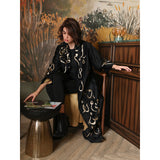 Arabic Mandala Black Abaya