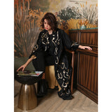 Arabic Mandala Black Abaya