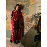 Arabic Mandala Burgundy Abaya