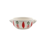 Mouftah El Chark Red Tulip Handled Bowl