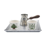 Lebanese Cedar Coffee Set