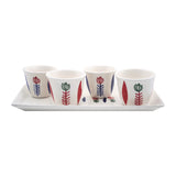 Tulip Tray & Tea Cups Set