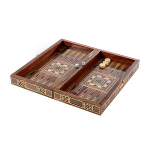 Mini Oriental Backgammon & Chess Board