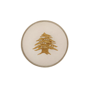 Mouftah El Chark Golden Cedar Coasters - Set of 6 