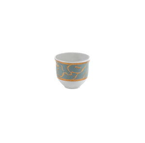 Mouftah El Chark Gold & Grey Coffee Cups - Set of 6 