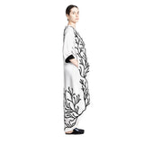 Tree of Life Abaya - White