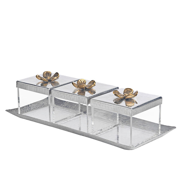Square Orchid Boxes With Tray