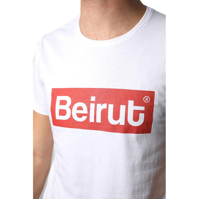 Beirut Red on White Men's T-shirt