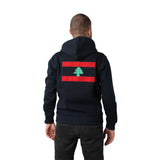 Navy Blue Lebanon Men's Zip Up Sweater