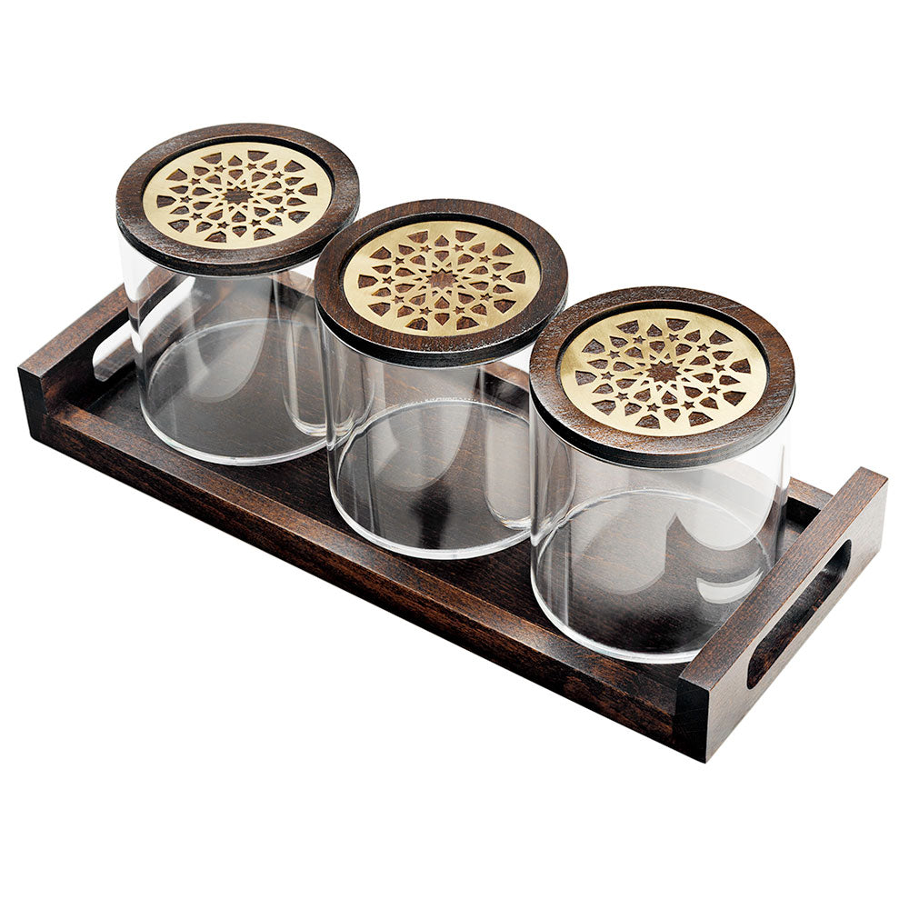 Round Moucharabieh Boxes With Tray