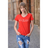 Beirut Red V-neck T-shirt