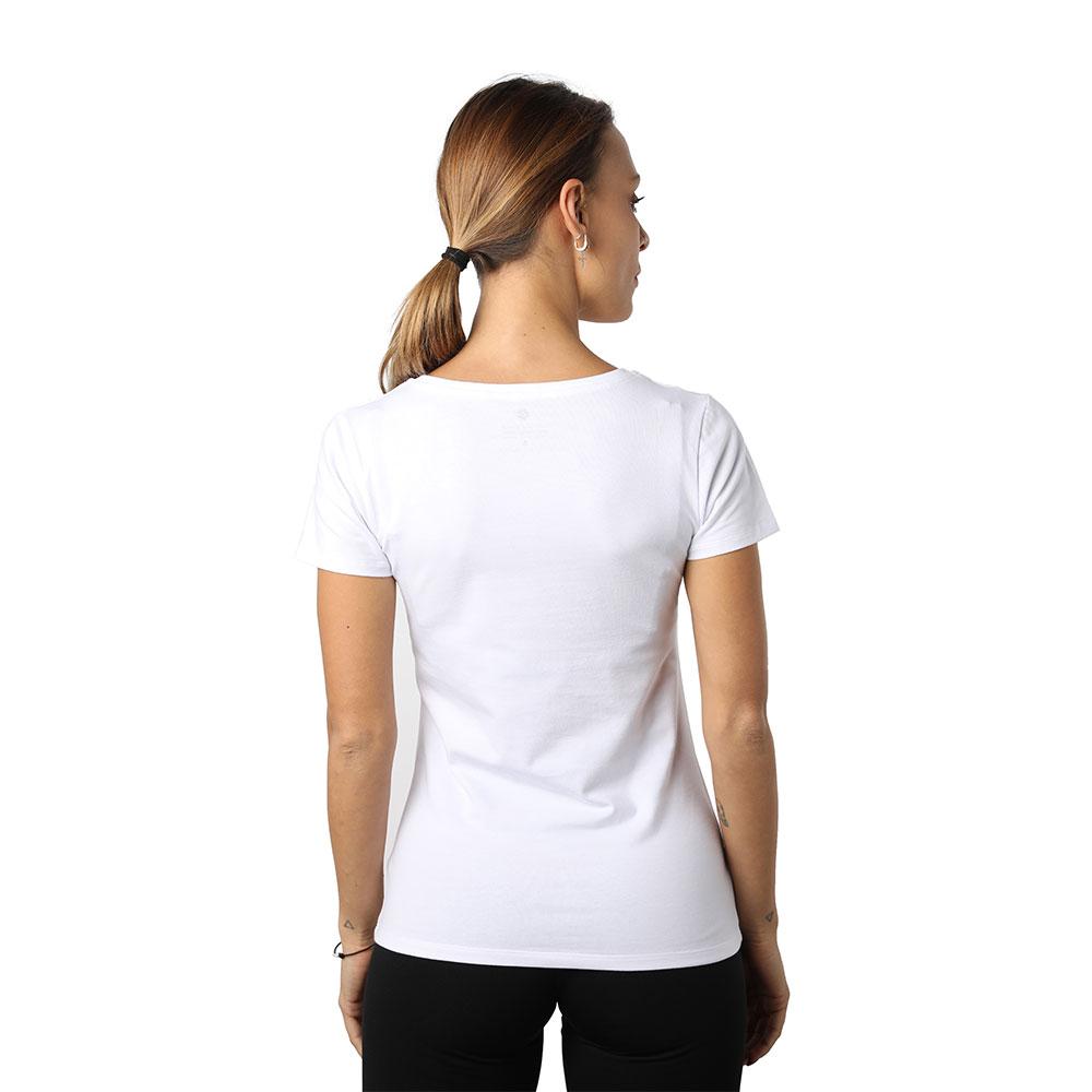 Beirut Blue on White V-neck T-shirt
