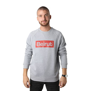Beirut Red on Grey Men's Sweater