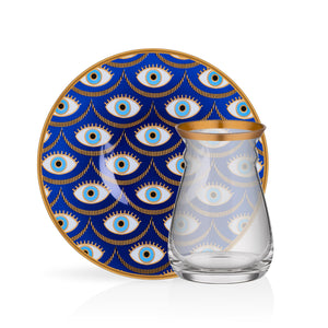 Mouftah El Chark Multi Eye Tea Cups - Set of 6